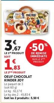 Oeuf Chocolat Kinder Joy