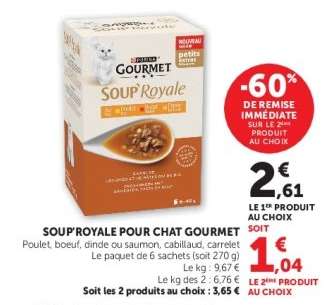 SOUP'ROYALE POUR CHAT GOURMET