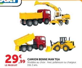 CAMION BENNE MAN TGA