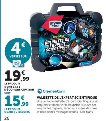 VALISETTE DE L'EXPERT SCIENTIFIQUE