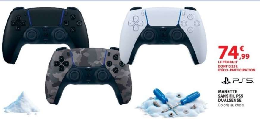MANETTE SANS FIL PS5 DUALSENSE