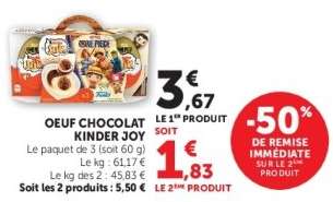 Oeuf Chocolat Kinder Joy