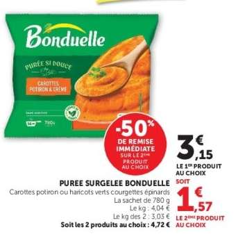 Purée surgelée BONDUELLE