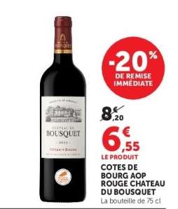 COTES DE BOURG AOP ROUGE CHATEAU DU BOSQUET