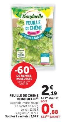FEUILLE DE CHÊNE BONDUELLE