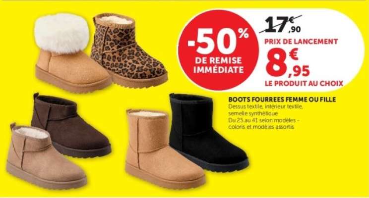 BOOTS FOURRÉES FEMME OU FILLE