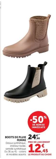 BOOTS DE PLUIE FEMME