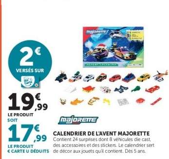 Calendrier de l'Avent Majorette