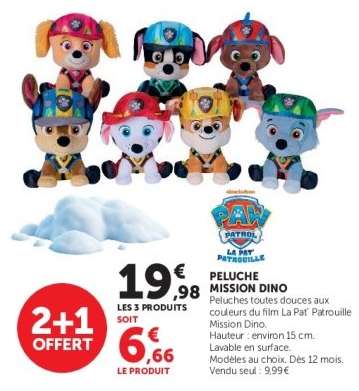 PELUCHE MISSION DINO