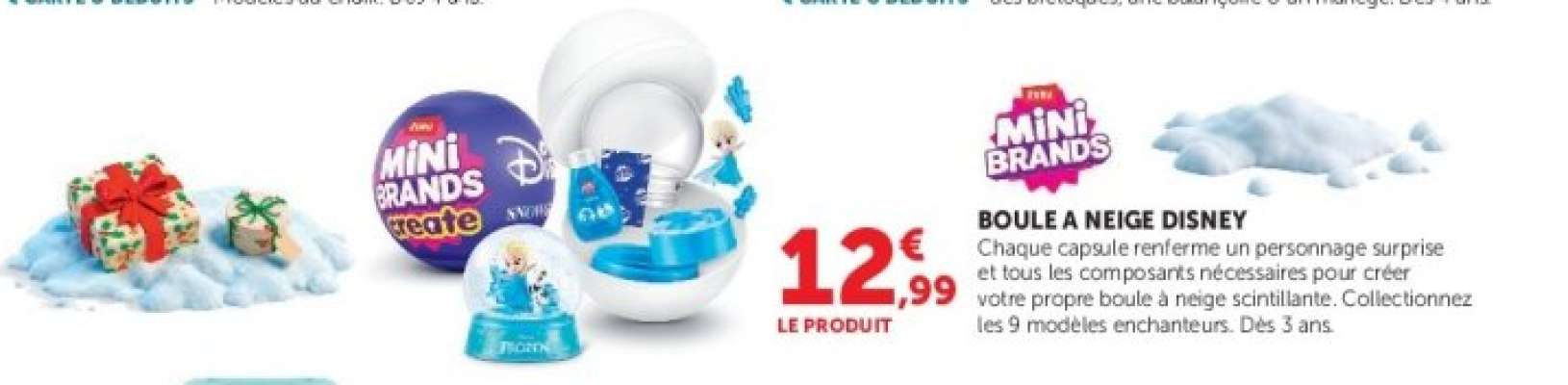 BOULE A NEIGE DISNEY