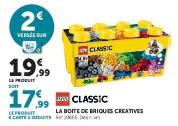 LEGO CLASSIC LA BOITE DE BRIQUES CREATIVES