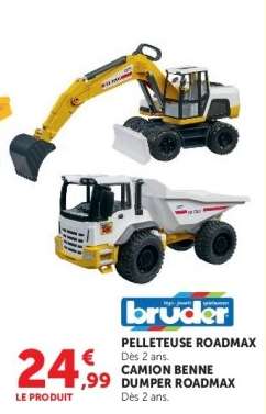 PELLETEUSE ROADMAX / CAMION BENNE DUMPER ROADMAX
