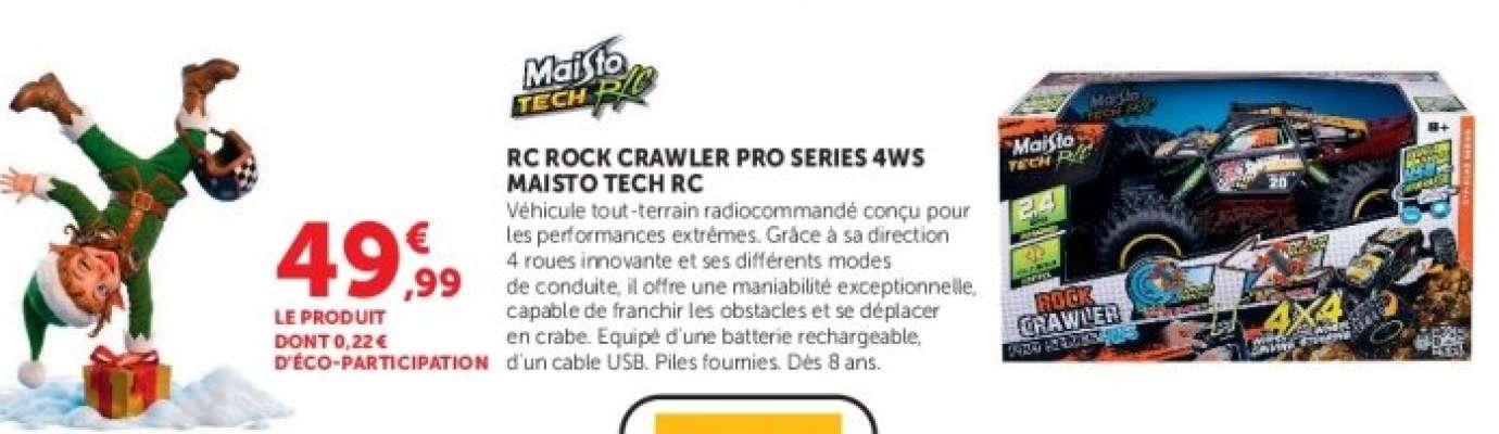 RC ROCK CRAWLER PRO SERIES 4WS MAISTO TECH RC