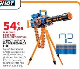 X-SHOT INSANITY MOTORIZED RAGE FIRE