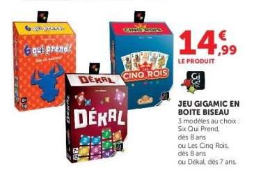 JEU GIGAMIC EN BOITE BISEAU