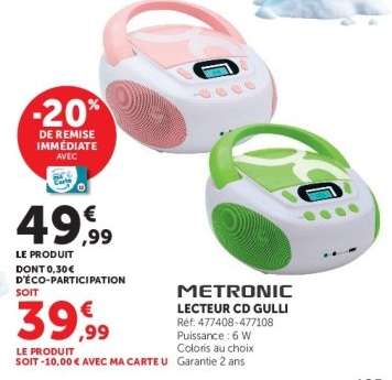 METRONIC LECTEUR CD GULLI