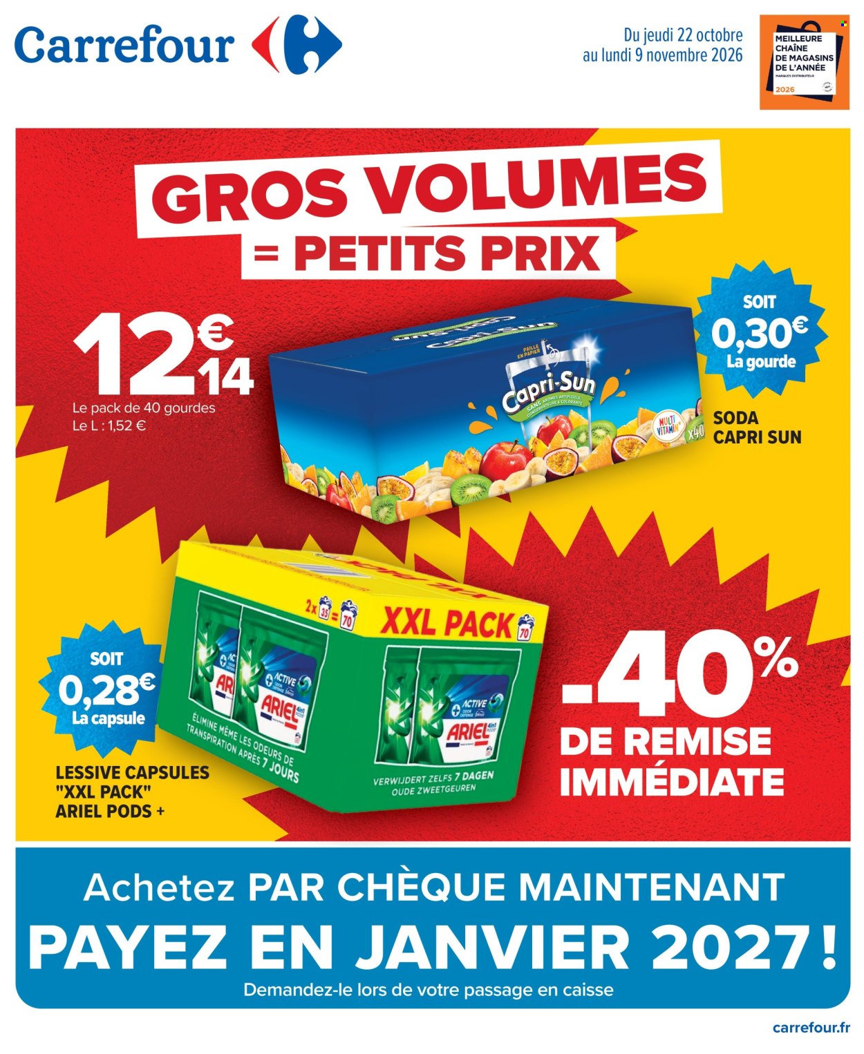 Catalogue Carrefour Hypermarchés - 22/10/2026 - 09/11/2026. Page 1