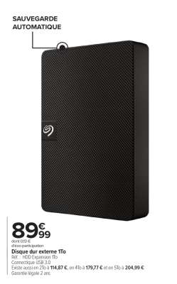 Disque dur externe 1To
