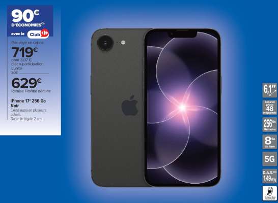 iPhone 17 256 Go