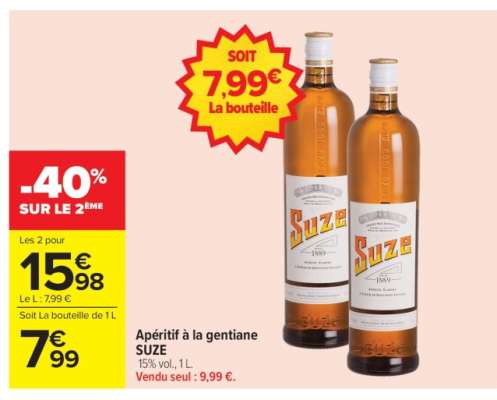 APÉRITIF À LA GENTIANE «SUZE»