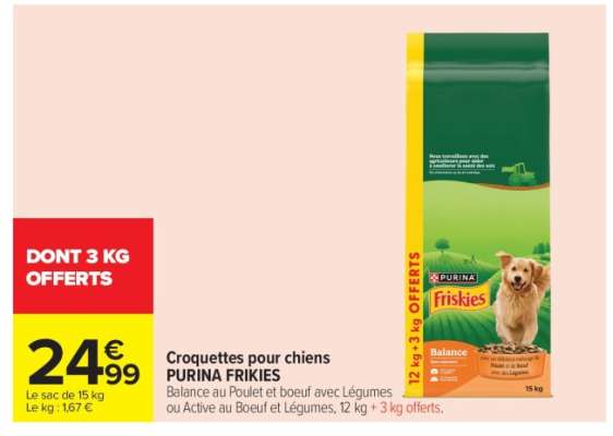 Croquettes pour chiens PURINA FRIKIES