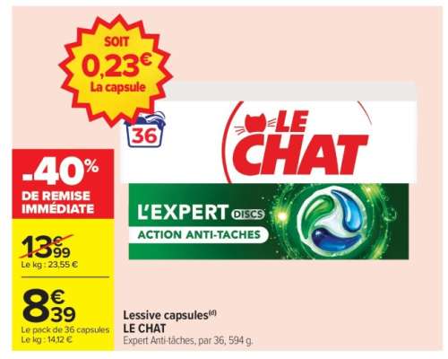 LESSIVE CAPSULES "LE CHAT"