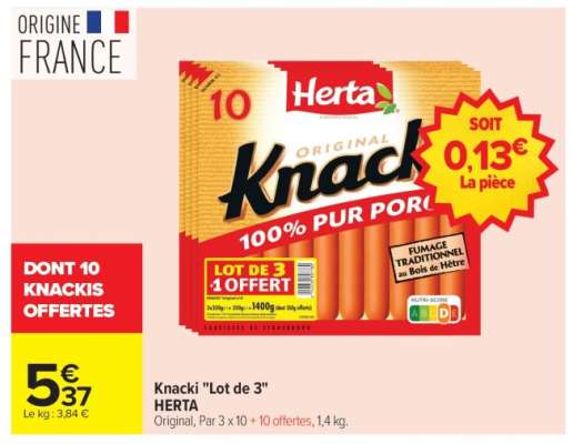 Knacki "Lot de 3"