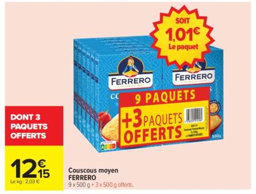 Couscous Moyen Ferrero