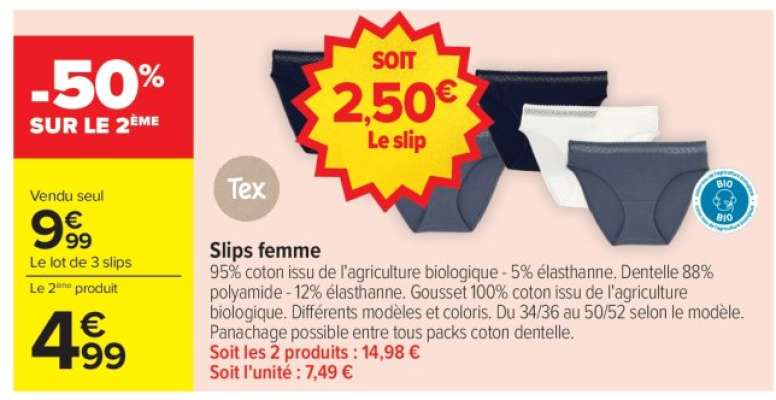 Slips femme