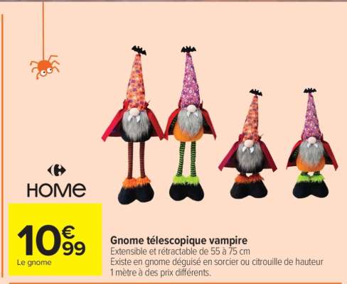 Gnome télescopique vampire