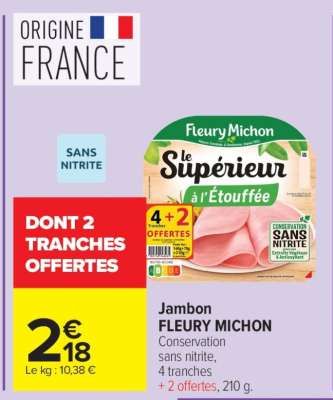 Jambon Fleury Michon