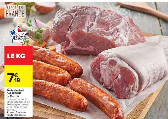Potée demi-sel CARREFOUR Le Marché