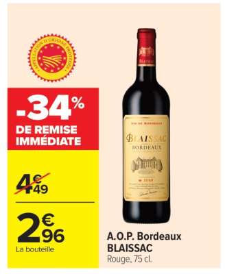 A.O.P. Bordeaux BLAISSAC