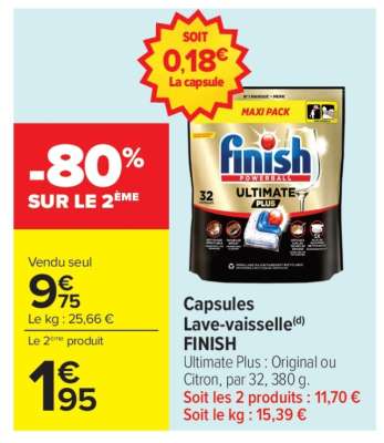 Capsules Lave-vaisselle FINISH