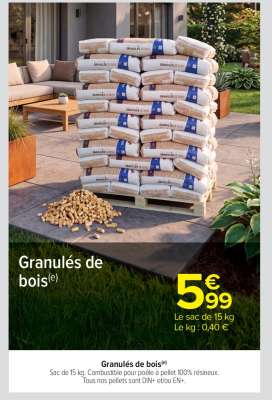 Granulés de bois