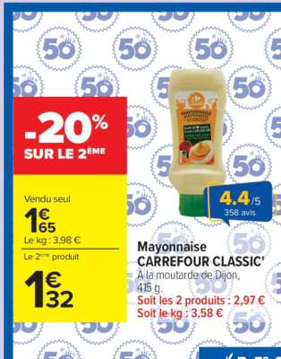 Mayonnaise CARREFOUR CLASSIC'