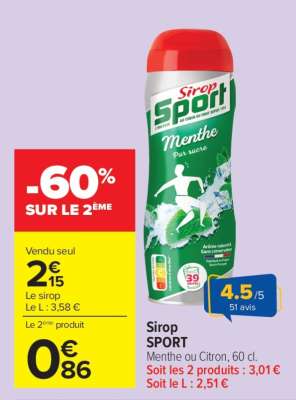 SIROP “SPORT”