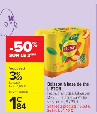 BOISSON À BASE DE THE “LIPTON”