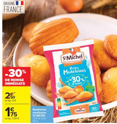 Madeleines Moelleuses St Michel