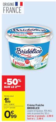 CRÈME FRAÎCHE BRIDELICE