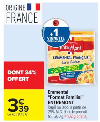 Emmental "Format Familial" ENTREMONT