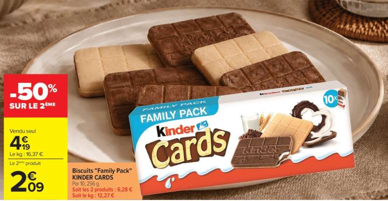 Biscuits "Family Pack" KINDER CARDS