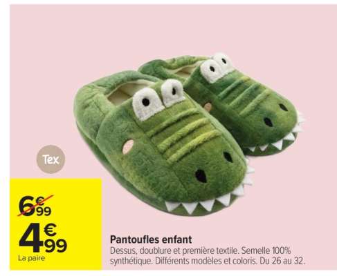 Pantoufles enfant