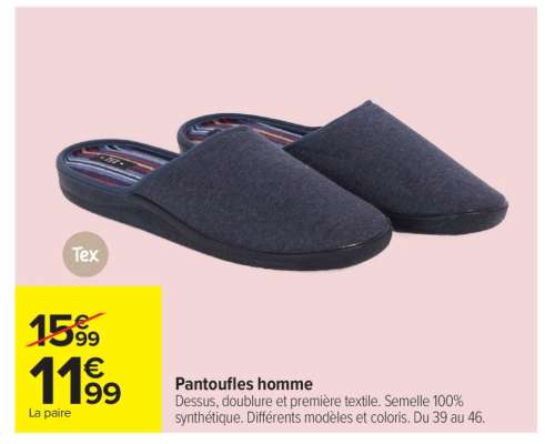 Pantoufles homme