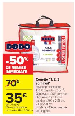 Couette "1, 2, 3 sommeil"
