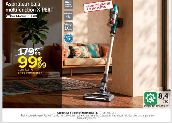 Aspirateur balai multifonction X-PERT
