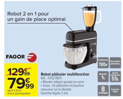 Robot pâtissier multifonction