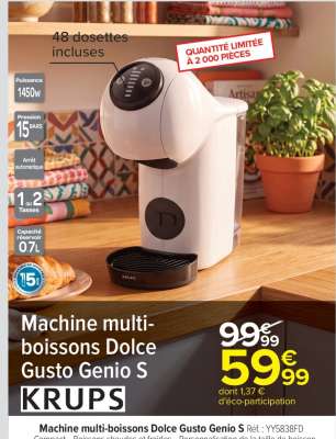 Machine multi-boissons Dolce Gusto Genio S