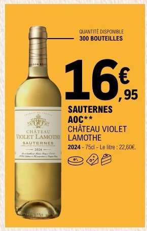 SAUTERNES AOC** CHÂTEAU VIOLET LAMOTHE