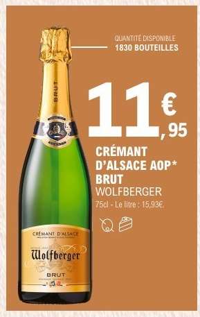 CRÉMANT D'ALSACE AOP* BRUT WOLFBERGER
